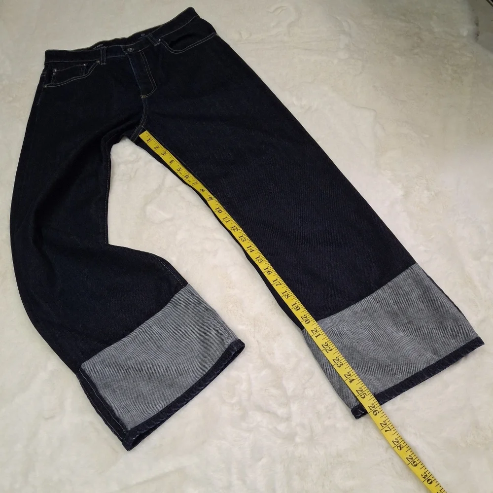 AG Adriano Goldschmied The Brett High Waisted Crop Straight Leg Jeans  Size 29 - Picture 15 of 16